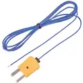 Reed Instruments Thermocouple Wire Probe, Type K, For Application Surface, Mini Plug, Probe Size 1/8" x 1/2 in