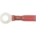Imperial Seal-A-Crimp Sealed Heat Shrink Ring Terminal, Red, 22-18 AWG, 12-1/4 Stud Size
