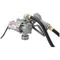 Fuel Transfer Pump: 12 VDC, 8 GPM, 10 ft Hose Lg, Cast Aluminum, Manual, 1/10