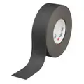 Ability One Solid Black Anti-Slip Tape, 2" x 60 ft, 60 Grit Aluminum Oxide, Rubber Adhesive, 2 PK
