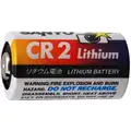 Lithium/Manganese Dioxide (LiMnO2) Battery, 3 V, CR2, Battery Size CR2