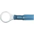 Imperial Seal-A-Crimp Sealed Heat Shrink Ring Terminal, Blue, 16-14 AWG, 5/16-3/8 Stud Size