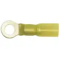 Imperial Seal-A-Crimp Sealed Heat Shrink Ring Terminal, Yellow, 12-10 AWG, Stud Size 12-1/4