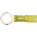 Imperial Seal-A-Crimp Sealed Heat Shrink Ring Terminal, Yellow, 12-10 AWG, Stud Size 7/16-1/2