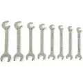 Westward Ignition Wrench Set: Carbon Steel, Chrome, 8 Tools, 7/32 in to 7/16 in Range of Head Sizes