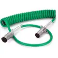 Cord: 7-Way, Plastic, 0 ga_6 ga_8 ga Wire Gauge, Dolly ABS/Vehicle and Trailer, Spring Guard