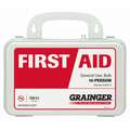 First Aid Kit, Kit, Plastic Case Material, Industrial, 10 People Served Per Kit