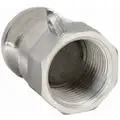 Cam and Groove Adapter: 1 in Coupling Size, 1 in Hose Fitting Size, 1 in -11-1/2 Thread Size, FNPT