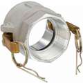 Cam and Groove Coupling: 1 1/2 in Coupling Size, 1 1/2 in Hose Fitting Size, 2 13/16 in Overall Lg