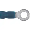 Imperial Vycrimp Vinyl Insulated Ring Terminal, Blue, 16-14 AWG, Stud Size - Item #8-#10