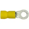 Imperial Vycrimp Vinyl Insulated Ring Terminal, Yellow, 12-10 AWG, Stud Size - Item #8-#10
