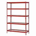 Sandusky 5 Shelf, Freestanding Bulk Storage Rack; 500 lb. Load Capacity per Shelf, 24" D x 72" H x 48" W