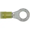 Imperial Nycrimp Ring Terminal, Yellow, 12-10 AWG, #12-1/4 Stud Size