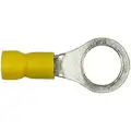 Imperial Vycrimp Vinyl Insulated Ring Terminal, Yellow, 12-10 AWG, Stud Size - Item 3/8"