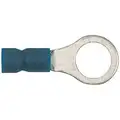 Imperial Vycrimp Vinyl Insulated Ring Terminal, Blue, 16-14 AWG, Stud Size - Item #12-1/4