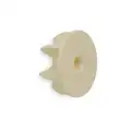Roller End Cap: Plastic, For Use With Most 1-1/2 in Paint Rollers, Ivory