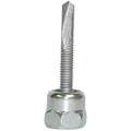 Vertical Rod Hanger for Steel, #12-24 Screw Size, 3/8-16 Rod Size, Zinc Climaseal, 25 PK