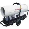 Heat Wagon Oil Fired Torpedo Heater, 57 gal., 1.86/2.89 gph, BtuH Output 350,000 / 231,000, 17,500 sq. ft.