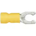 Imperial Vycrimp Vinyl Insulated Spade Terminal, Yellow, 12-10 AWG, Stud Size - Item #10