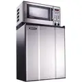Microfridge Refrigerator and Microwave, Commercial, Stainless Steel, 18-5/8" Overall Width