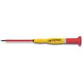 Chrome Vanadium Steel Insulated Precision Screwdriver with 3" Shank and 3/32" Standard Tip