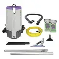 Proteam Backpack Vacuum, Corded, 159 cfm, Standard Vacuum Filtration Type, 12 lb, 2 1/2 gal