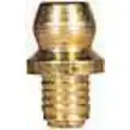 Straight Head Angle, Zinc-Plated Steel, Drive (Push-In) Grease Fitting, 3/16"