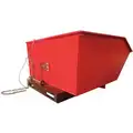 Red Self-Dumping Hopper, 40.5 cu. ft., 2000 lb. Load Cap., 41" H X 51-1/4" L X 49" W