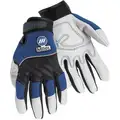 Miller Electric Welding Gloves, L, 9-1/4" Glove Length, Cowhide Leather Palm Material