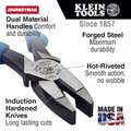 Klein Tools Linemans Plier: Flat, 8-7/8"Overall L, 1-1/2" Jaw L, 1-1/4" Jaw W, 5/8" Jaw Thick