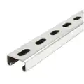 Strut Channel - Slotted: 304 Stainless Steel, 14 ga Gauge, 13/16" Overall Height, 10 ft. Overall Lg