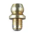 1/8"-PTF Straight Head Angle, Drive (Push-In) Grease Fitting, Zinc-Plated Steel, 9/16"L, 8000 psi, P