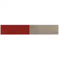 Oralite Reflective Tape: Construction/Emergency Vehicles/Trucks and Trailers, Red/White, 2 in Wd, 12 in Lg