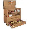 Knaack Piano-Style Jobsite Box: 48 in Overall Wd, 30 in Overall Dp, 49 in Overall Ht, Padlockable