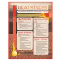 Safety Poster, Safety Banner Legend Heat Stress, 22" x 17", English, Vertical Rectangle