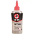 3-In-One Dry Lubricant Drip Oil, -50&deg;F to 500 Degrees F, PTFE, 4 oz. Squeeze Bottle