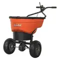 Agri-Fab Broadcast Spreader, 130 lb Capacity, Pneumatic Wheel Type, Spinner Drop Type, Fixed T Handle