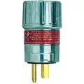 Hubbell Killark Plug, 120 VAC Voltage, 20 Amps, Number of Poles: 2, Number of Wires: 3