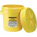 Eagle Salvage Drum: HDPE, 20 gal, Screw-On Lid, Unlined/No Interior Coating, 20 3/4 in x 20 3/8 in