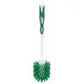 Libman 14 1/2 inL Recycled PET Long Handle Toilet Brush with Caddy, Green, White