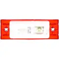 Truck-Lite Clearance Marker Lamp, 21 Series, LED, Red Rectangular, 1 Diode, PC Rated, 2 Screw, Reflectorized, Diamond Shell, Fit 'N Forget M/C, 12V, 21880R
