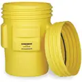 Eagle Overpack Drum: HDPE, 95 gal, Screw-On Lid, Unlined/No Interior Coating, 41 1/4 in x 31 in