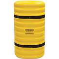High Density Polyethylene Column Protector for 10", Round or Square Column, Yellow