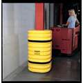 High Density Polyethylene Column Protector for 12", Round or Square Column, Lime Green
