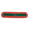 Tough Guy Dust Mop: Nylon/Polyester, 49 1/2 in L, Launderable, 1 in Dp