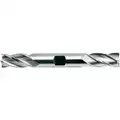 Square End Mill, 3/8" Milling Diameter, Number of Flutes: 4, 3/4" Length of Cut, Bright (Uncoated)