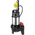 1/2 HP Electric Submersible Submersible Sewage Pump, 115 Voltage, 62 GPM of Water @ 15 Ft. of Head