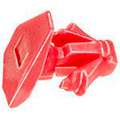 Weatherstrip Retainer for Hyundai; 8 mm Stem Length, Red
