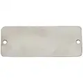 C.H. Hanson Stainless Steel Blank Tags; 1/2" H x 1-9/32" W, Silver