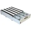 Weather Guard Truck or Van Storage Drawer with 4 Compartments; 48 in. D x 12-3/8 in. H x 39-5/8 in. W, White